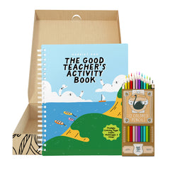 The Good Teacher's Activity Book, Colored Pencils Included, Fun Prompts, Quick-Writes, Gift Box Set