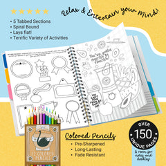 The Good Teacher's Activity Book, Colored Pencils Included, Fun Prompts, Quick-Writes, Gift Box Set