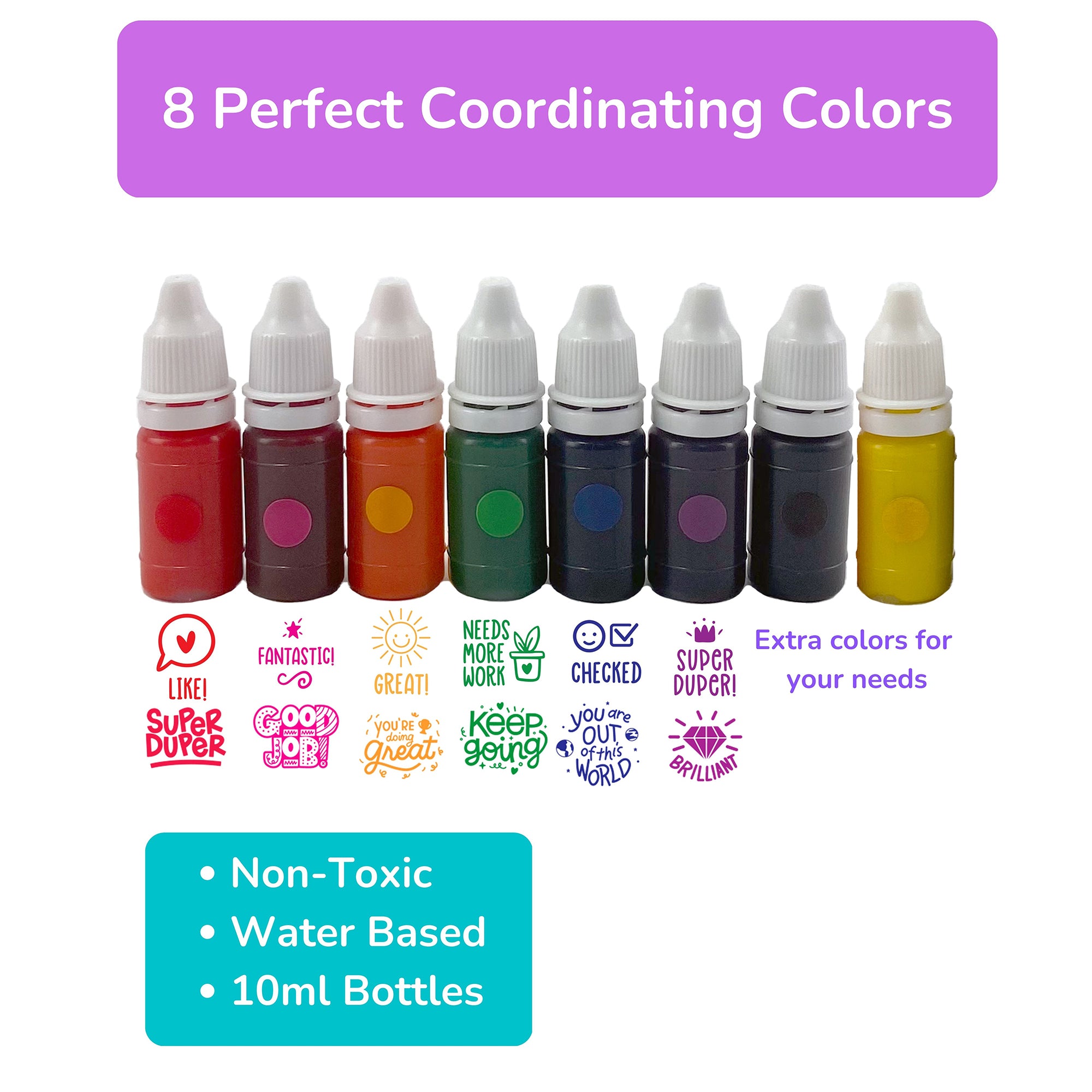 8 bottle premium refill ink set